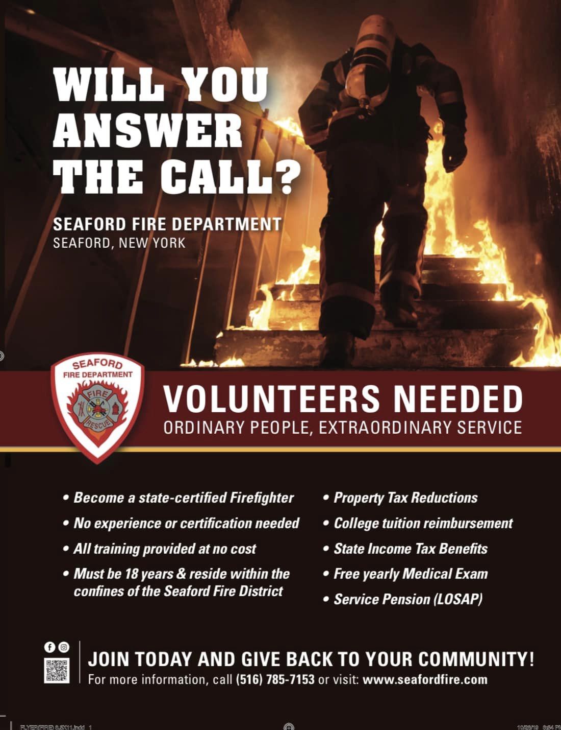 Recruitment Drive Seaford Fire Department